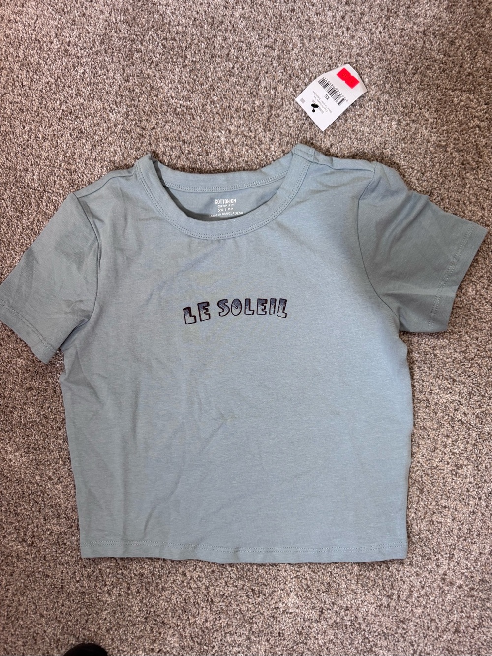 Cotton On Kids' Light Blue 'Le Soleil' Graphic Tee